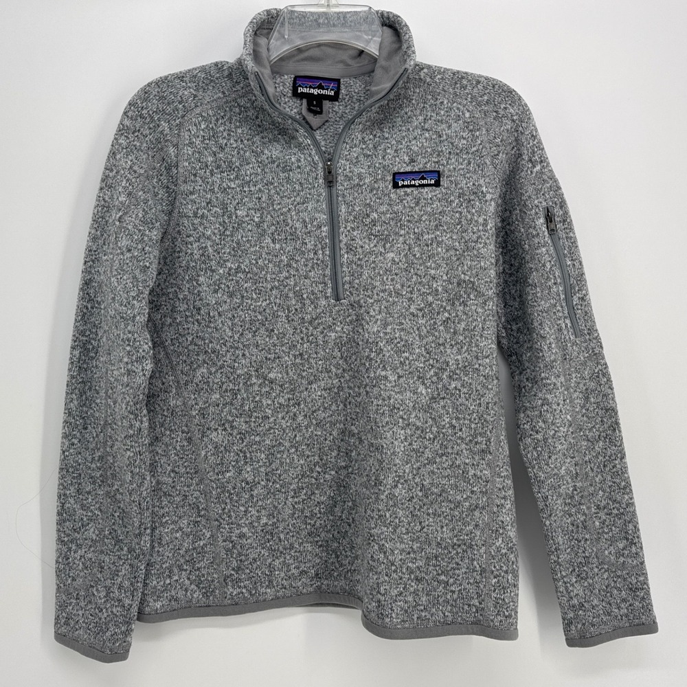 Patagonia Better Sweater Women S Grey Quarter Zip Fleece Pullover